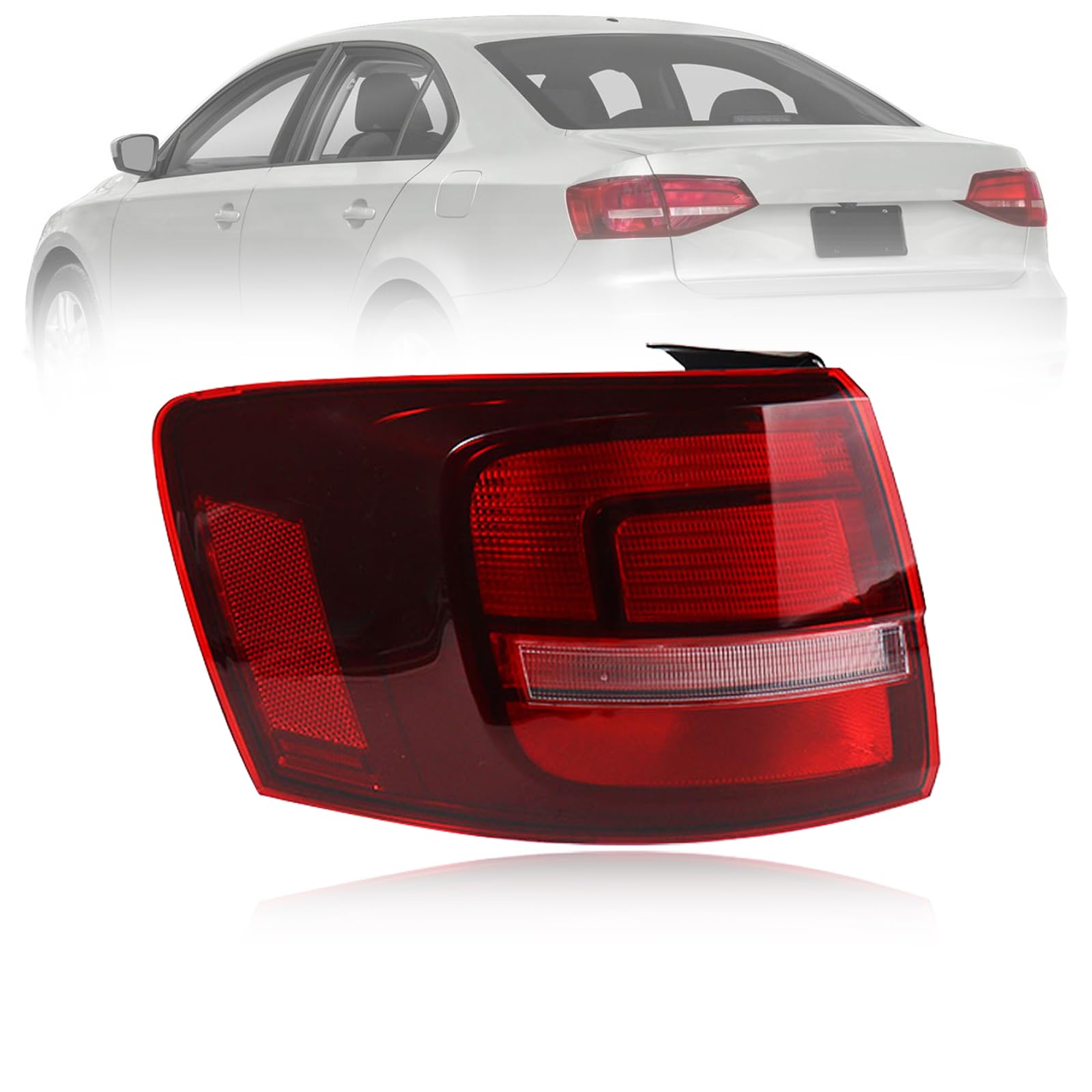 MACIMAI Left Tail Light for Volkswagen VW Jetta US Version 2015 2016 2017 2018 without Bulb