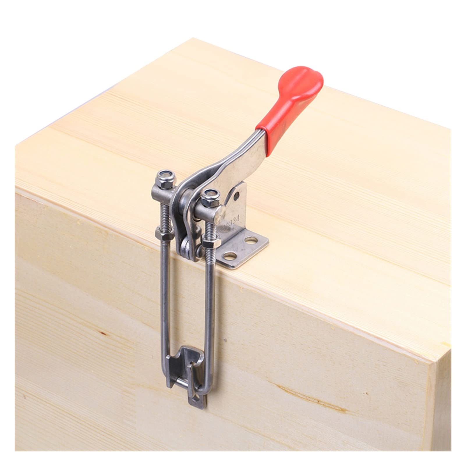 yaoqijie - 1 pieza de hierro galvanizado, cierre de palanca ajustable, clip rápido, caja de herramientas para el hogar, caja de accesorios, cierre de palanca de metal duradero (color: 100)