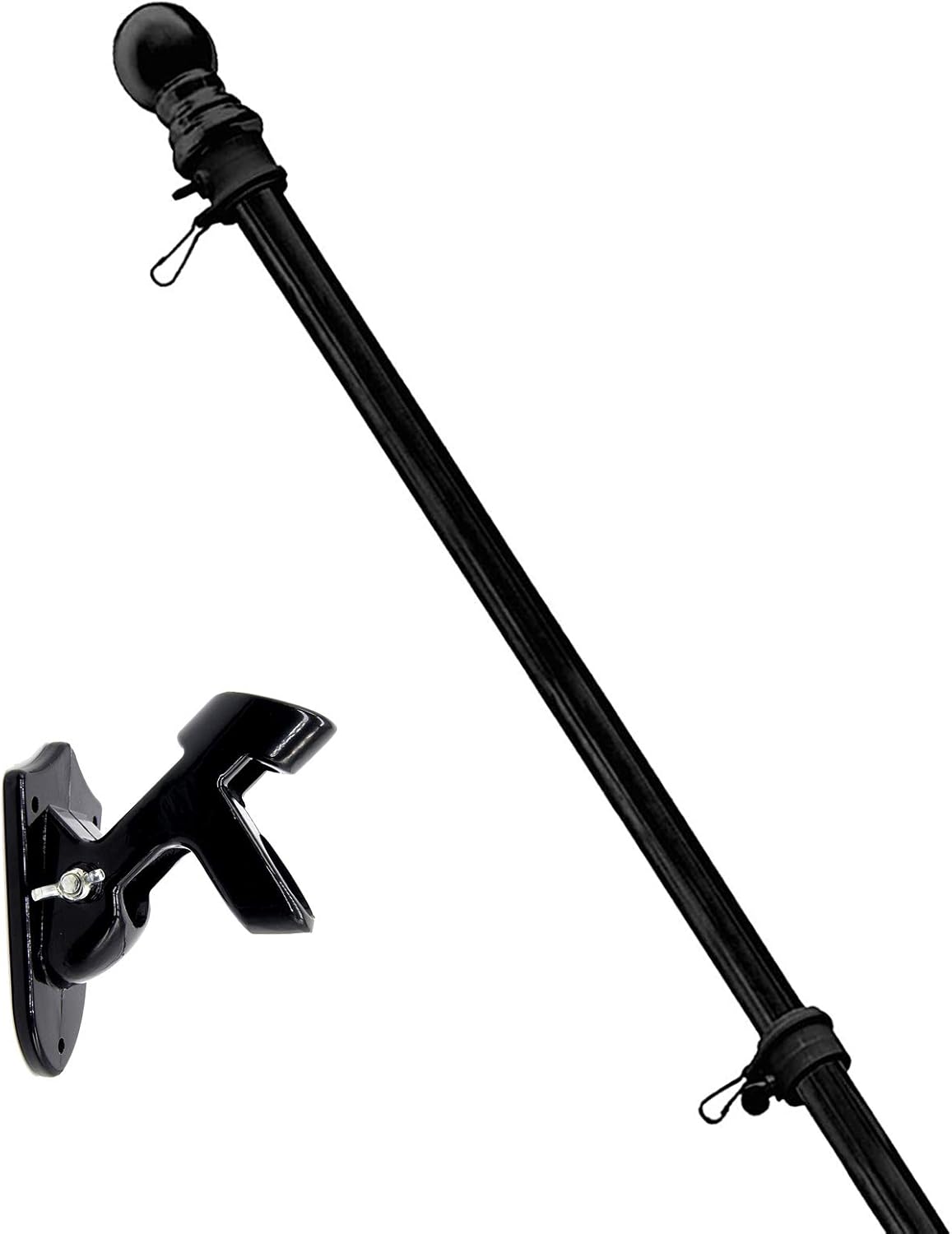 GLORYA 6ft Flag Pole 1" American Flag Pole Kit for