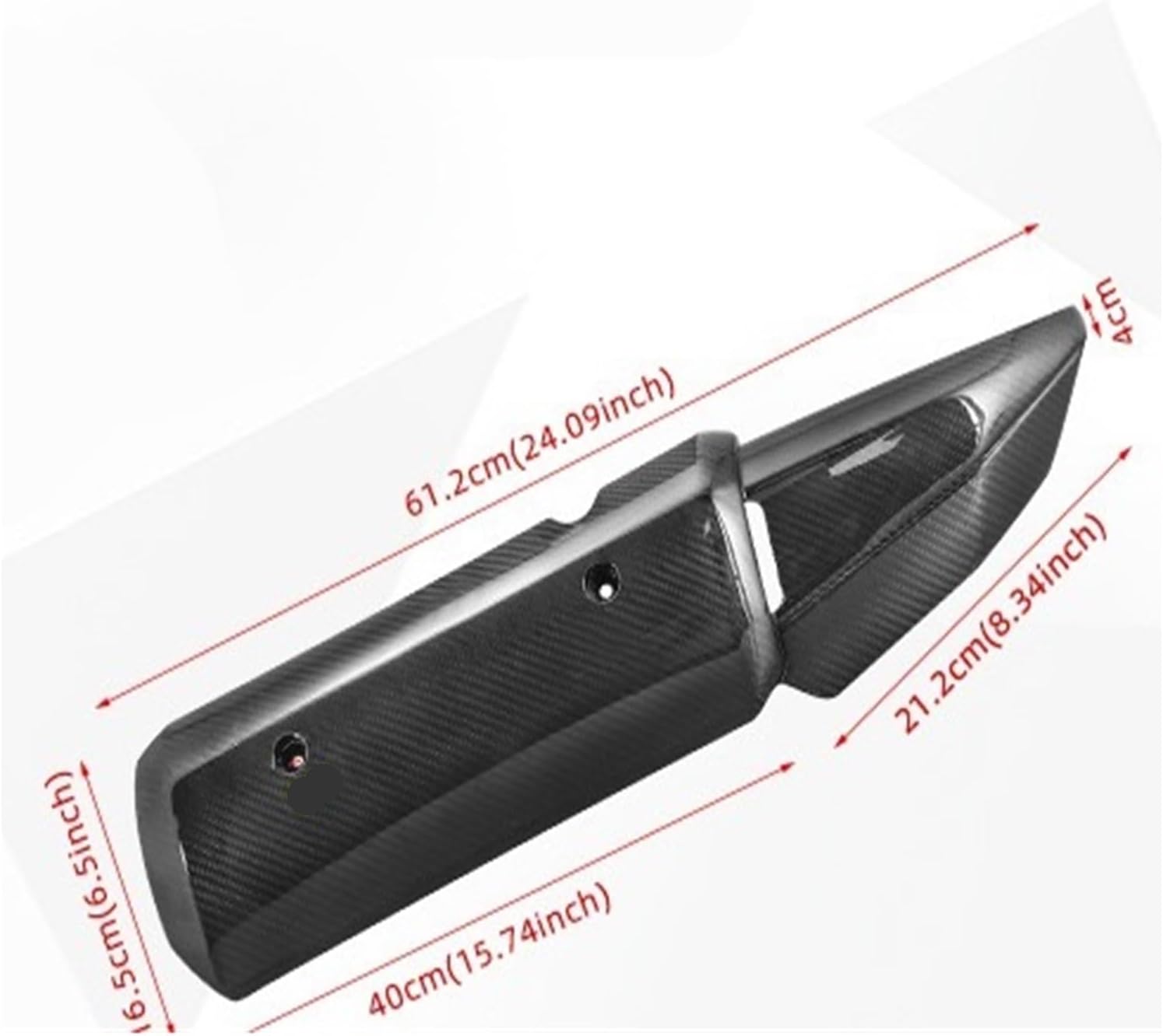 Carbon Muffler Pipe Anti-Scald Protection Exhaust Shield Insert Heat Guard Cover Kit Fit for X MAX 300 Xmax 250 X-MAX 400(Two-Piece)