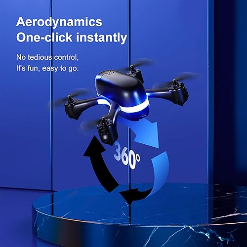 Miniatura 6 de GoolRC Mini dron S88 con cámara para adultos, 4K HD FPV Drone para niños, posicionamiento de flujo óptico RC Quadcopter con giro 3D, retención de