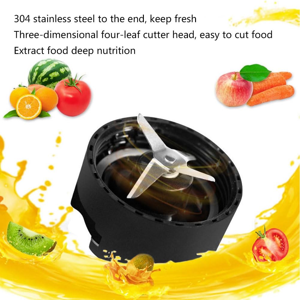 Frullatore Spremiagrumi Smoothie Blender Maker Frullatore Multifunzione Con 4 Lame 22000 Rpm Per Frutta, Verdura, Smoothie, Milkshake, Trita Ghiaccio, Spezie Con Tazze Portatili Senza BPA 600 Ml 250W