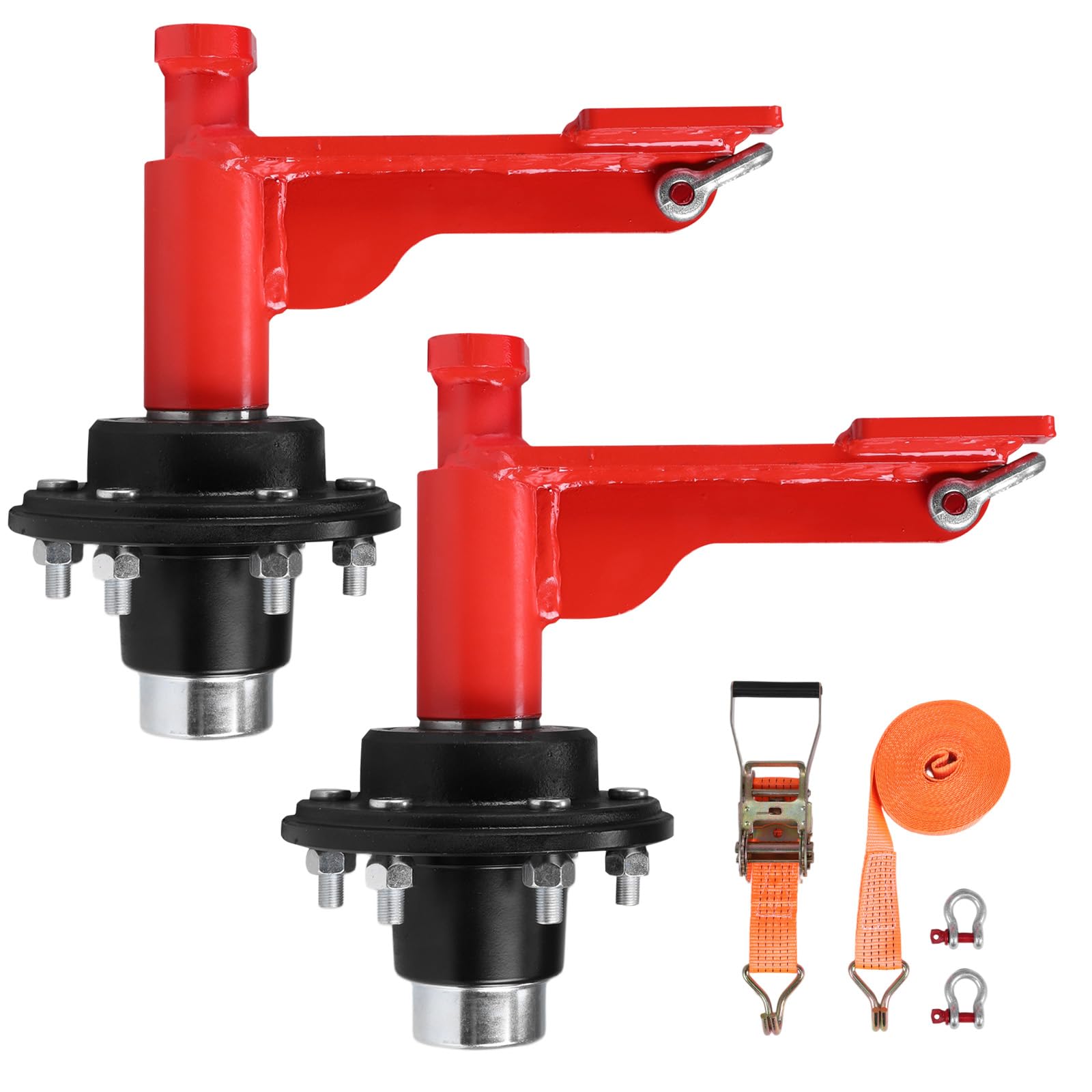 Eiwitany Heavy-Duty Shipping Container Wheel & Axle Assembly, Hub and Spindle Kit for Transporting 20ft To 40ft Empty Shipping Containers