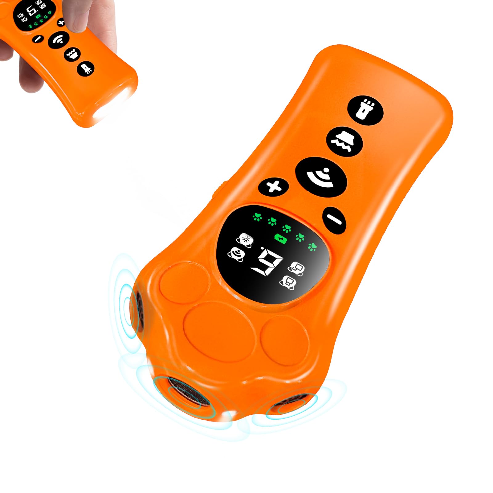 OSA Anti Barking Device for Dogs,Adjustable Ultrasonic Dog Barking Device,Variable Frequency Pet Behavior Corrector with 10 Level Ultra Sound, Anti-Bark Flashlight,Dog Barking Deterrent Devices