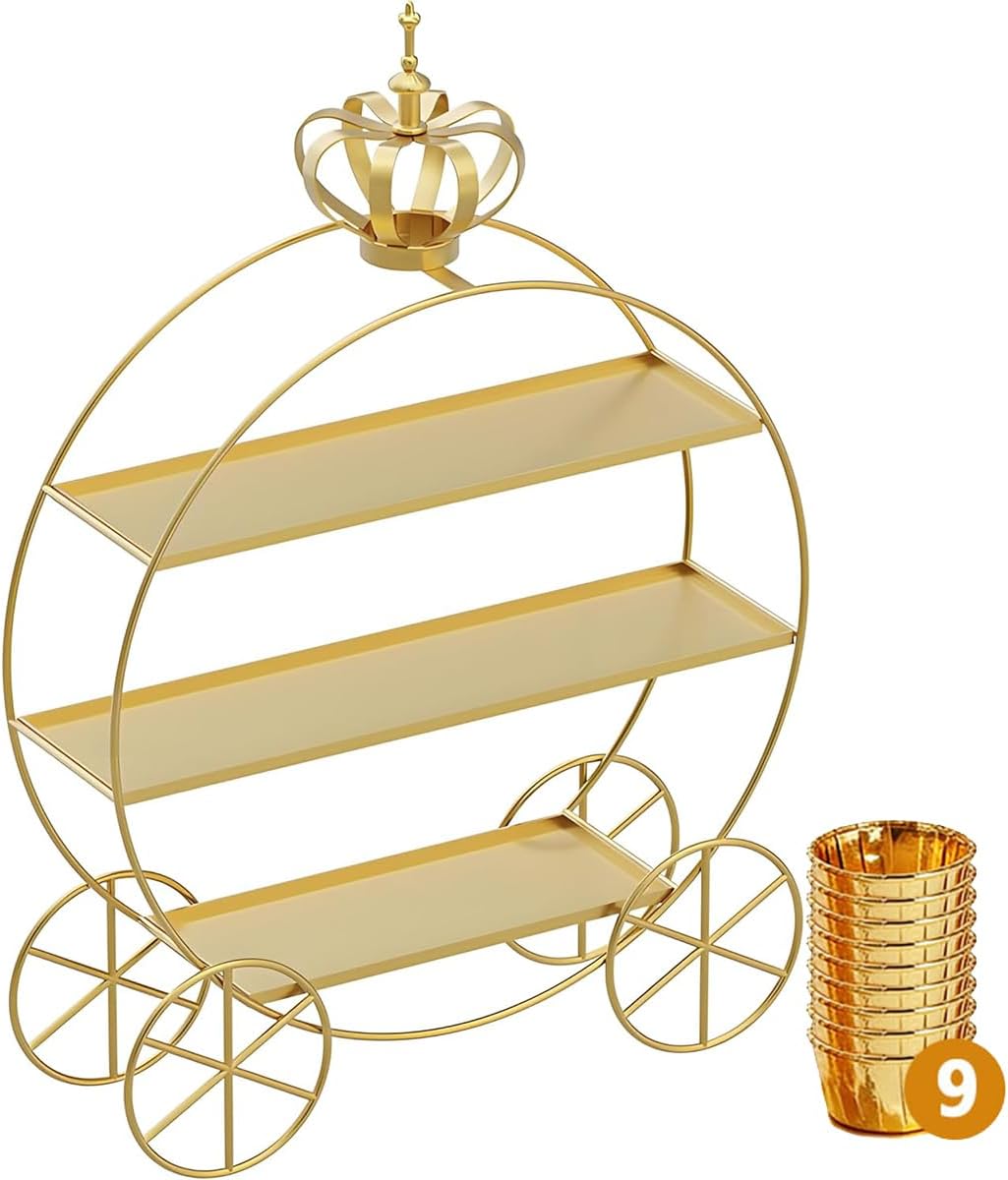 INNOVATIVE LIFE 3 Tier Cupcake Stand Cupcake Holder Candy Cookies Tiered Serving Tray Dessert Stand for Afternoon Tea Party Table Decoration