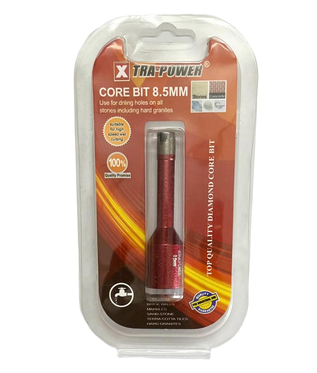 XTRA POWER Diamond Core Bit For Granite/Marble/Concrete/stone suitable for Angle Grinder (8.5MM)