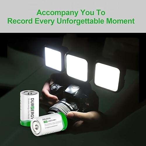 Miniatura 5 de DURNERGY D Batteries 4 Pack,LR20 1.5v D Baterías,Baterías tamaño D alcalinas