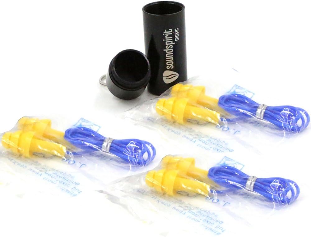 Blue High Quality Ear Plugs That Come in A Cool Black Case for Your Convenience - Easy and Comfort Fitting, Offering A Substantial Noise Reduction