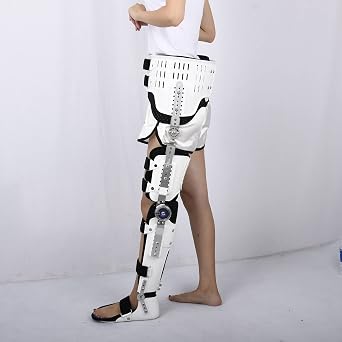 Hip And Knee Ankle Orthosis, Adjustable Hip Fixation, For Femoral Fracture, Lower Limb Paralysis, For Orthopedic Rehab, Post Op, Meniscus Tear,B/Left (A/Right)