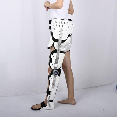 Hip And Knee Ankle Orthosis, Adjustable Hip Fixation, For Femoral Fracture, Lower Limb Paralysis, For Orthopedic Rehab, Post Op, Meniscus Tear,B/Left (A/Right)