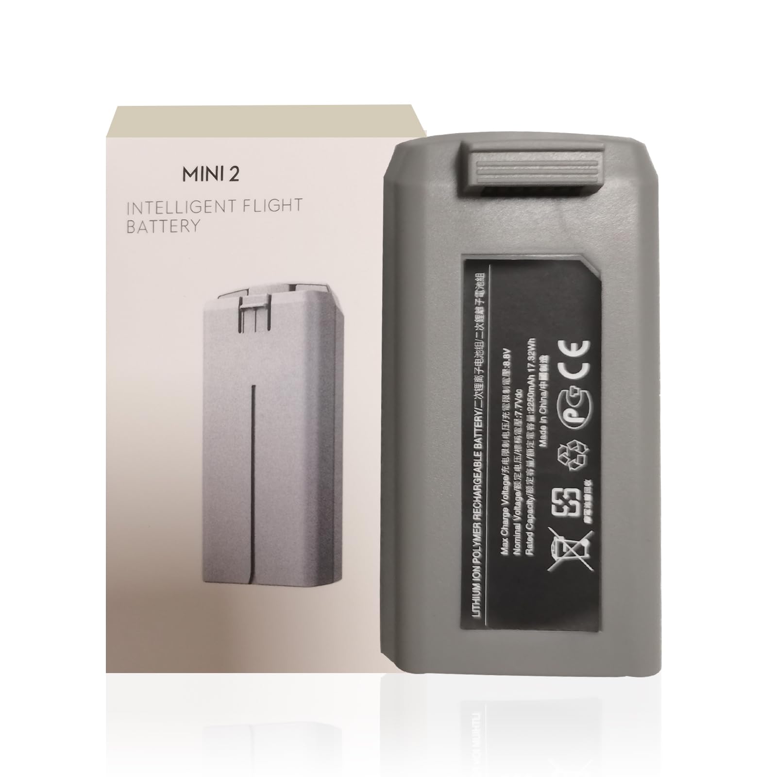 XITAIAN Rechargeable Battery for dji Mini 4K/Mini 2 SE/Mini 2/Mini SE JMI2 7.7V 17.32Wh 2250mAh Advanced Replacement Battery