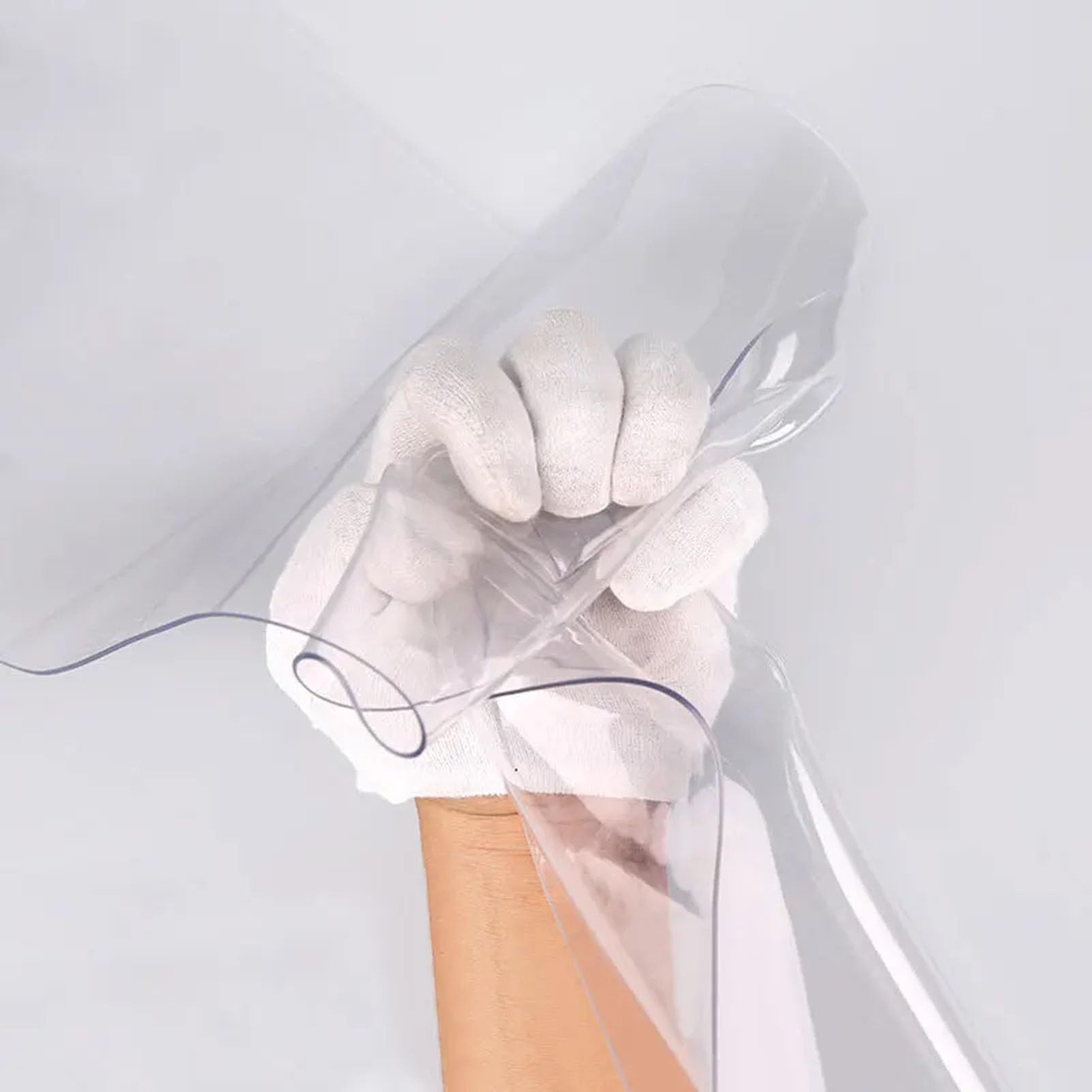 Plastikowa zasłona na drzwi, zasłona na drzwi, winylowe listwy drzwiowe kurtyna gładka plastikowa zasłona drzwiowa o grubości 1,5 mm do drzwi garażowych magazynowych (kolor: przezroczysty, rozmiar: