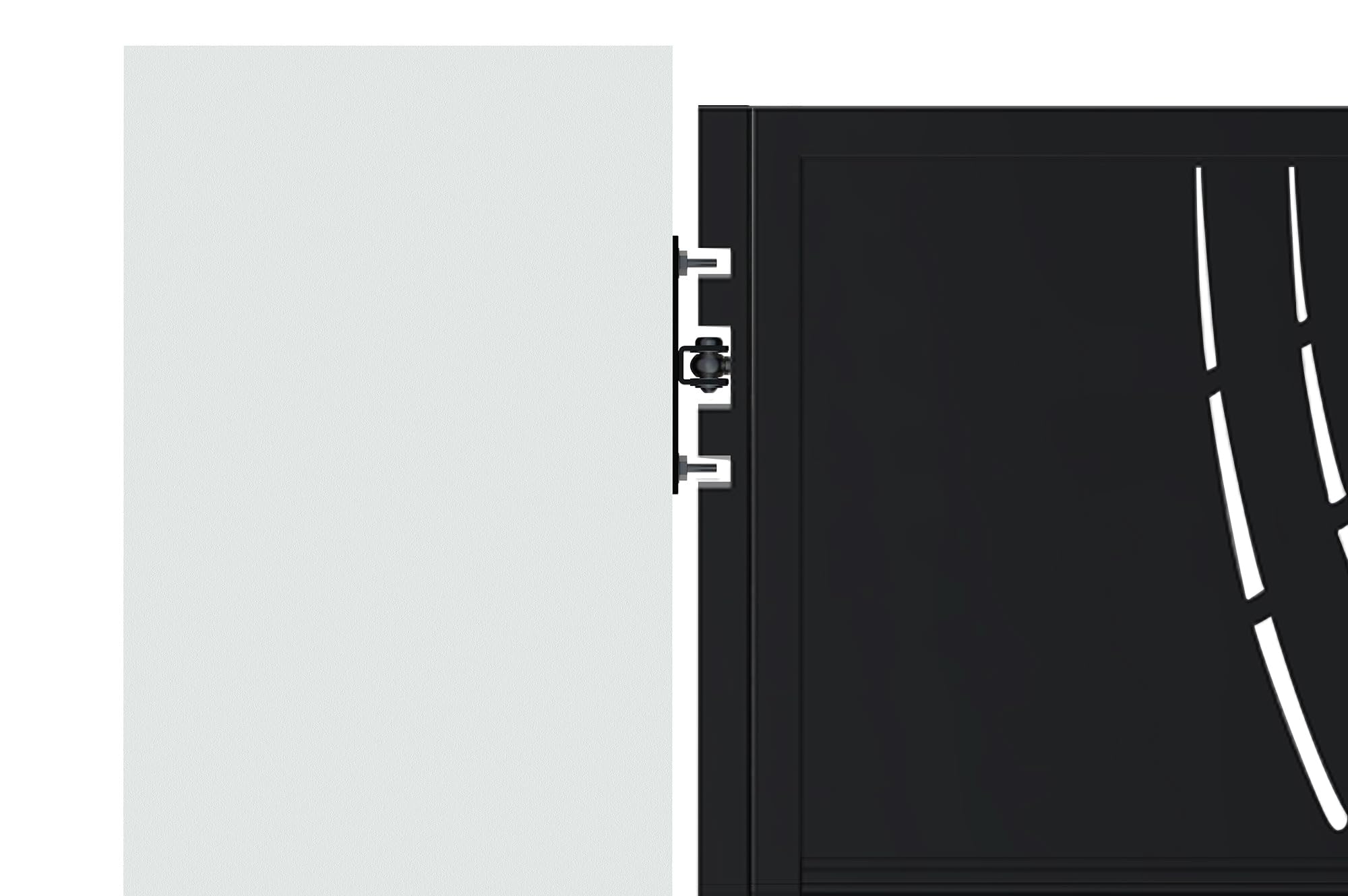 Casanoov Portillon acier 1m NALI VELETA H.160cm Noir mat