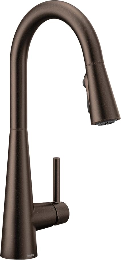 Moen Sleek Oil Rubbed Bronze One-Handle High Arc Kitchen Faucet