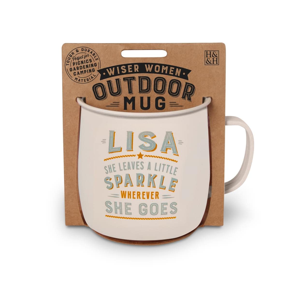 History & Heraldry Personalised Outdoor Mug (Lisa)