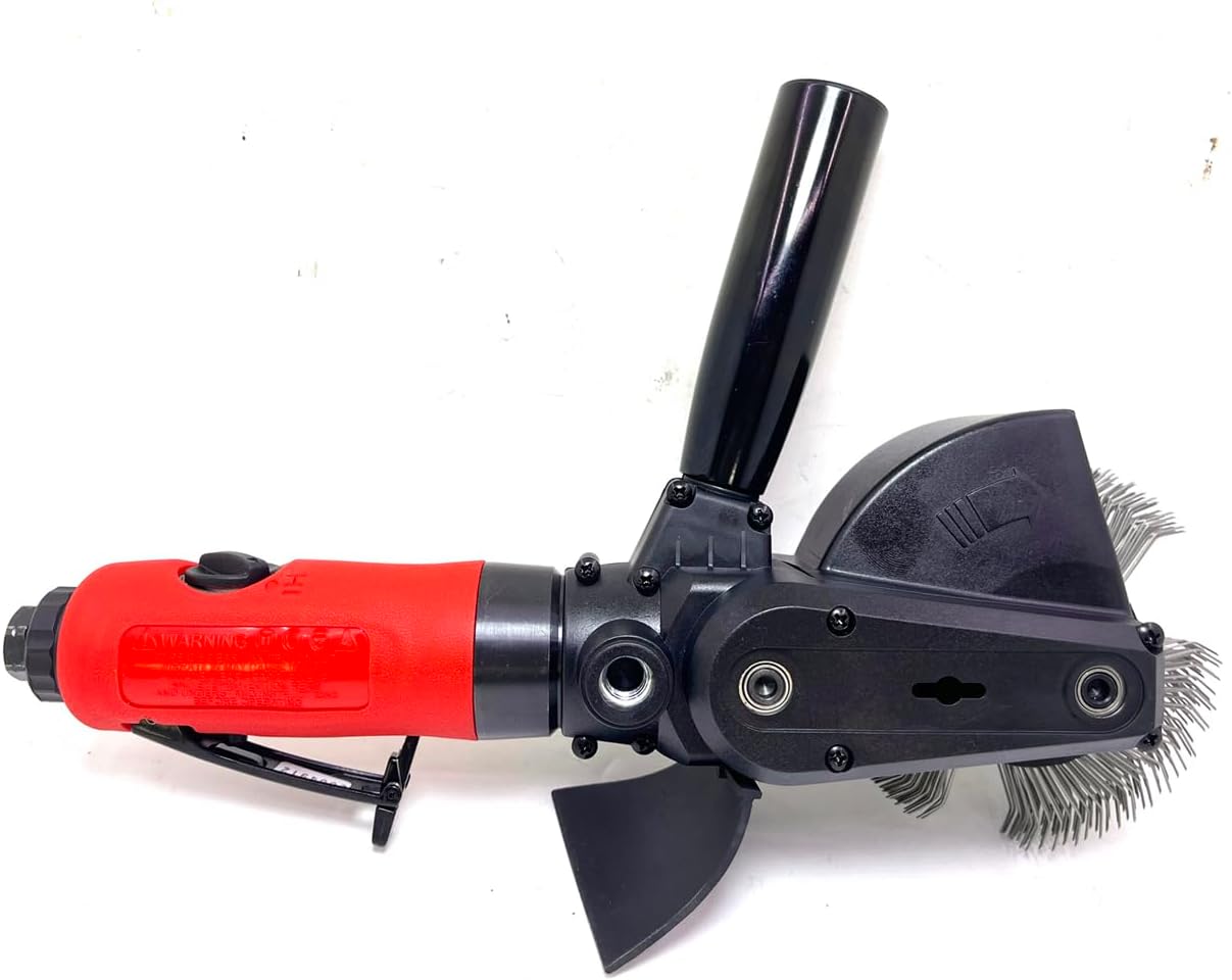 Pneumatic Surface Removal Tool For Remove Adhesive-Backed Decals Pinstripe Derusting Remove Glue Rust Paint Removal Tool With Eraser and Wire Wheels Kit