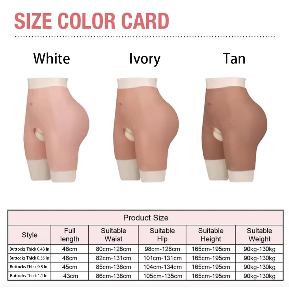 Culotte en Silicone Faux fessier Culotte transgenre Drag Queen travestis de l'homme à la Femme