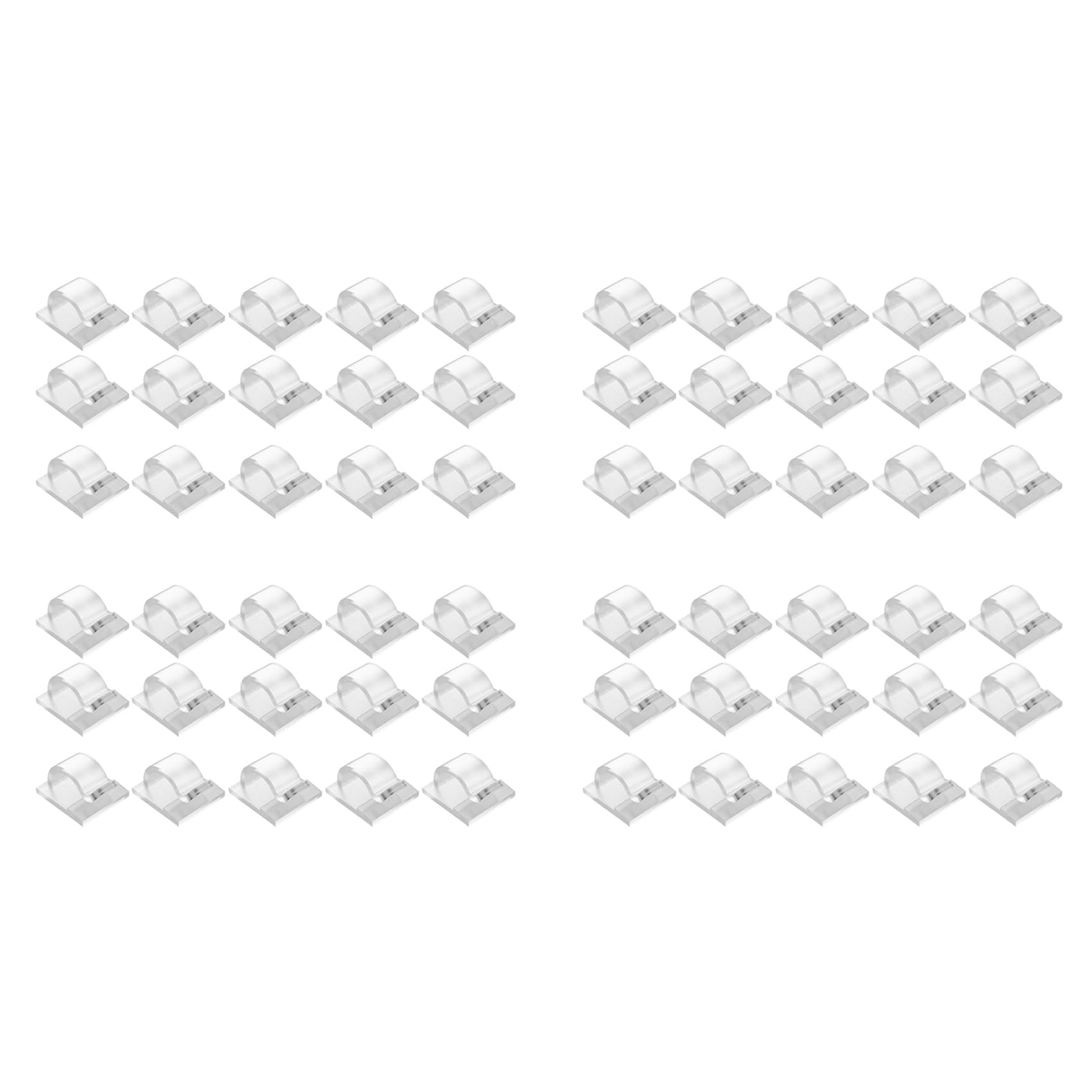 Hndhbfgrt Hooks for Outdoor String Lights Clips 60 Pack Clips Clear Light Hook with 60 Waterproof Adhesive Backing