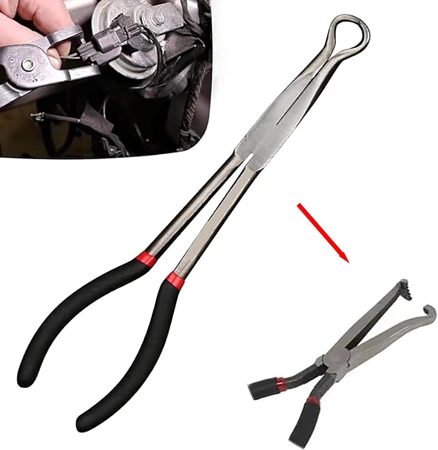 Electrical Disconnect Pliers, 11 inch Automotive Electrical Plug Disconnect Plier