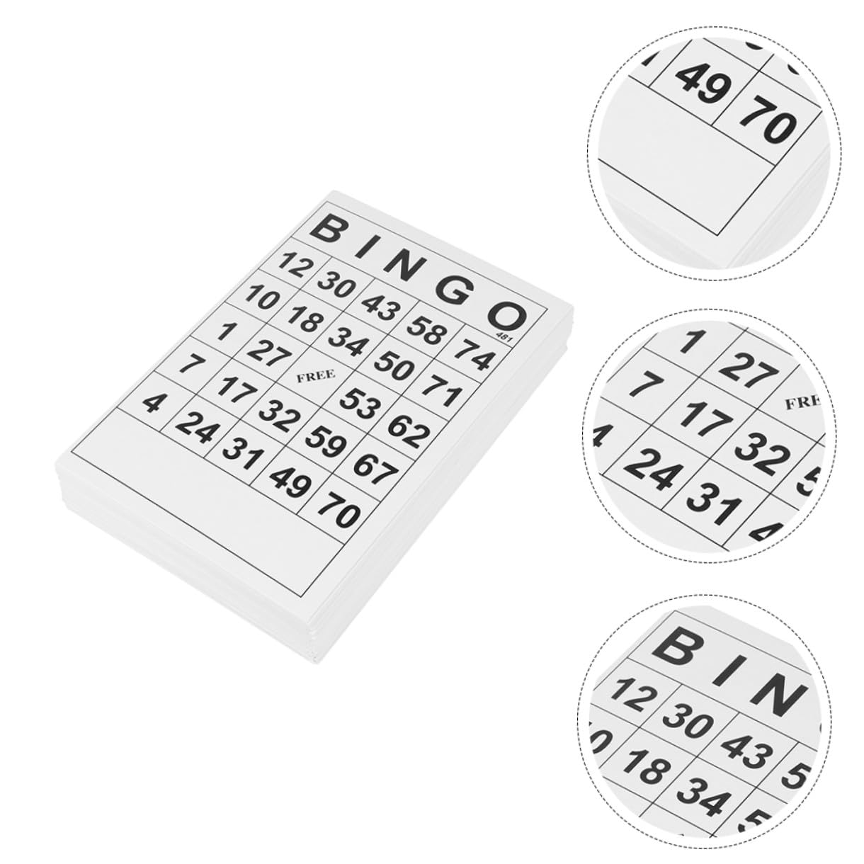 Tarjetas de Bingo para Juegos de Mesa 120 Piezas de Papel | Cartones para Bingo, Partidas y Fiestas, Formato Infantil, Pensado para Uso Social y Apoyo Cognitivo