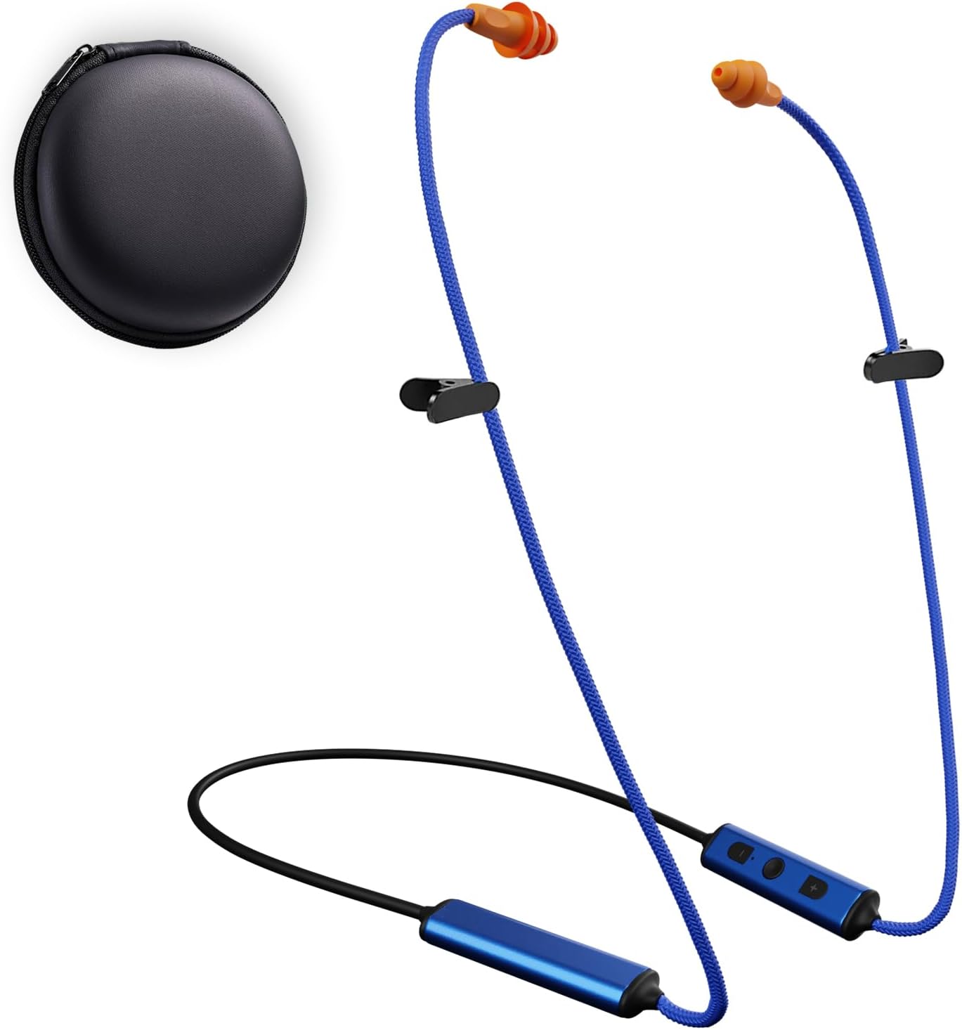 Ear Plugs Bluetooth Headphones for Work, Neckband Wireless Earbuds with 20 Hour Battery, Noise Reduction Isolating in-Ear Earplug Earphones with Mic and Controls, for Industrial Safety Construction