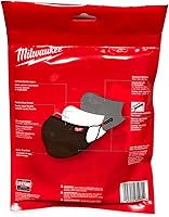 Vista 2 de Máscara facial reutilizable de 3 capas L/XL negra (paquete de 3)