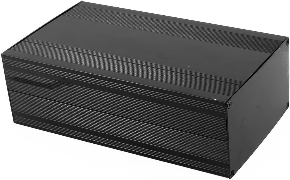 Aexit 253 x 145 x 85mm Multi-purpose Electronic Extruded Aluminum Enclosure Case Black (e637f5eeaed570d035f7b889b8455b04)