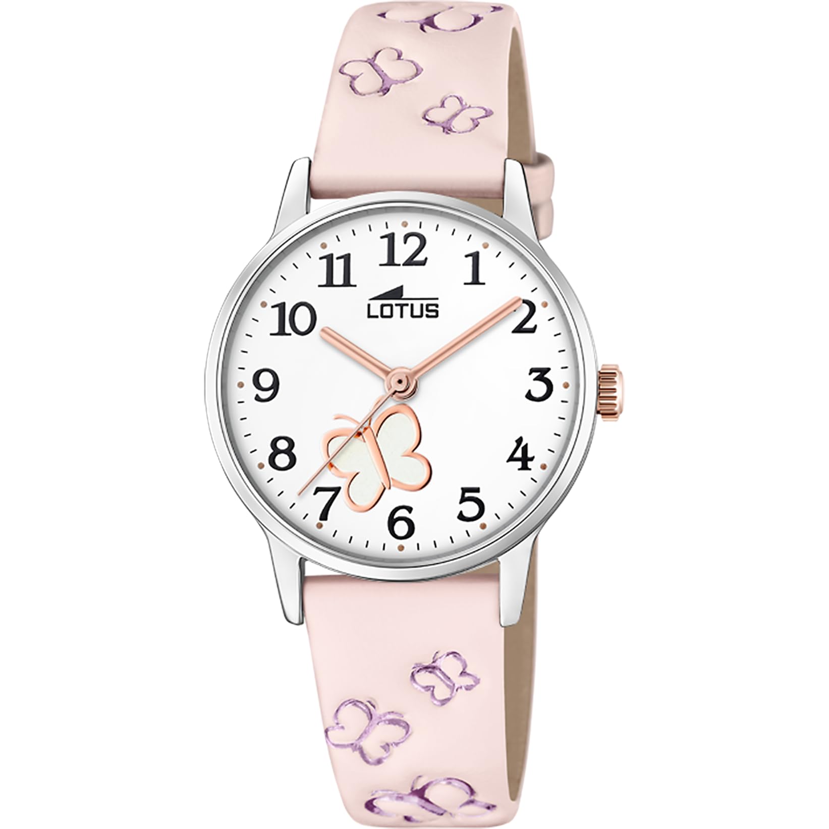LOTUS Reloj Niña Analógico de Cuero Rosa