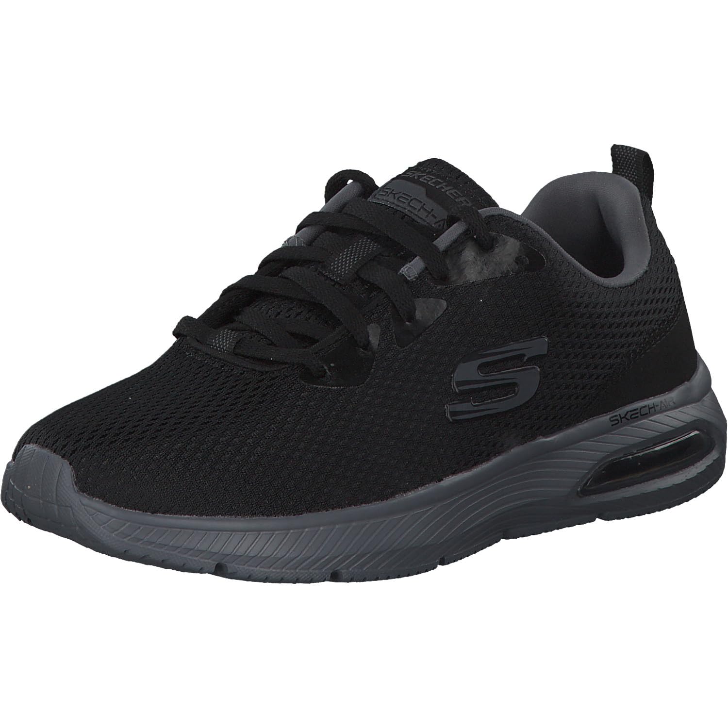 Skechers Men's Dyna-air Trainers, Black Black Mesh Charcoal Trim Bkcc, 8.5 UK