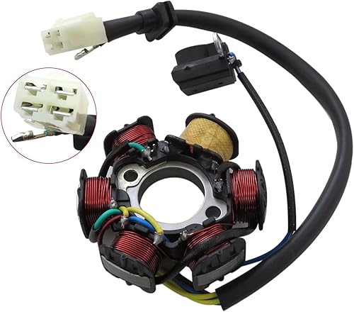 Miniatura 3 de Bobina de estator Magneto de 6 bobinas para la mayoría de los ATV chinos de 50cc-125cc, cuatrimotos, Go Karts, Dirt Bikes