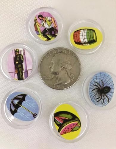 Miniatura 2 de border merchant Juego de mesa de bingo de lotería mexicana auténtica de chips de plástico duro de 1 pulgada