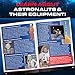 NASA Astronaut Helmet Halloween Costume Accessory for Kids – Wearable Space Helmet with Foam Padding, Sticker Sheet & Learning Guide, Easy Assembly, Great for Dress Up and Imaginative Play