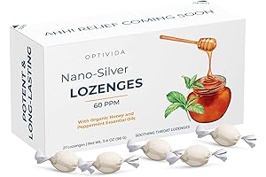 OPTIVIDA Health Original Natural Silver Lozenges with Manuka Honey