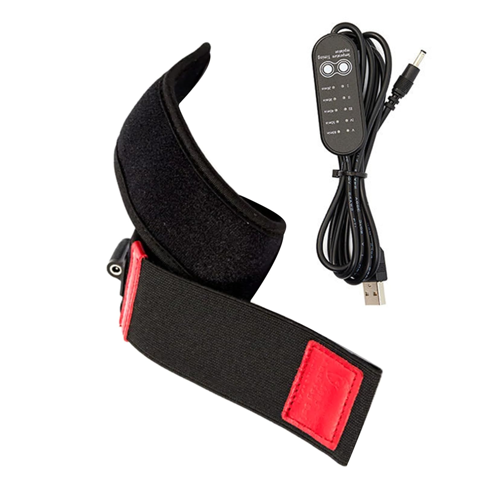 NATEFEMIN Camera Lens Warmer, USB Lens Heater with 5 Level Temperature Regulator Electric Defogging Heating Belt