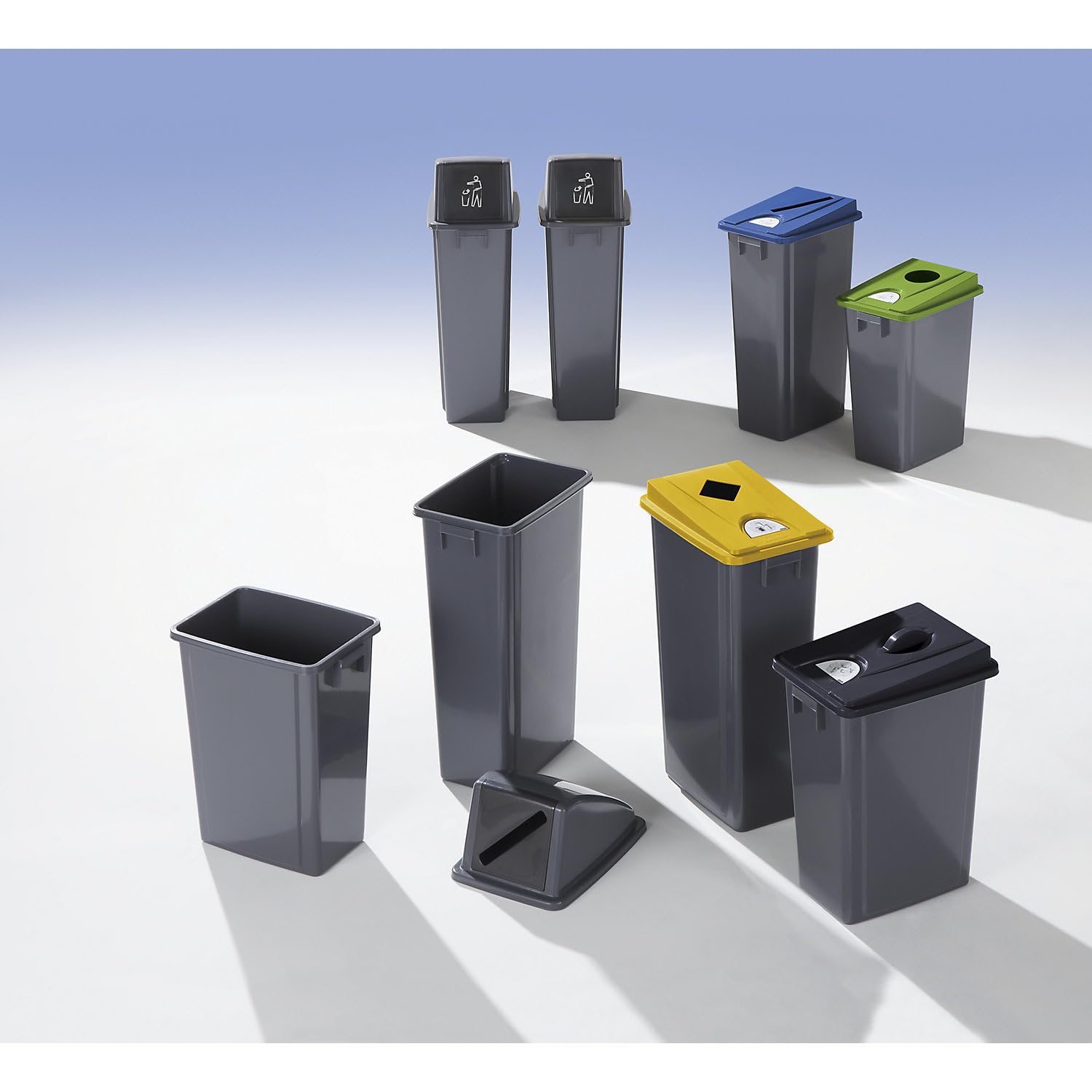 Robuster Wertstoffsammler | 40 l, weiß