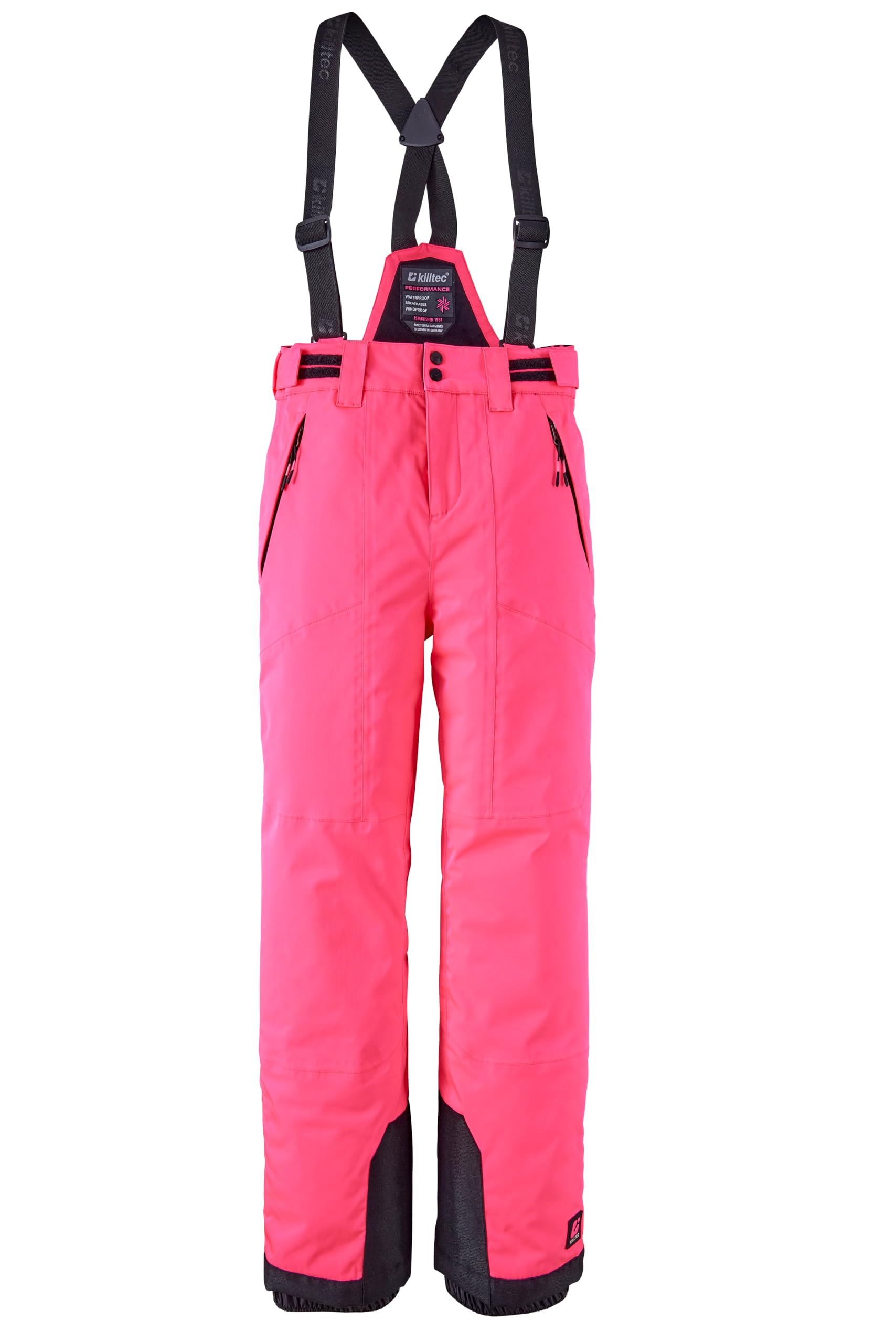 Killtec Girls Skihose 242 - Pantalon de Ski avec Braguette Amovible et Protection des Bords - Skihose - Fille