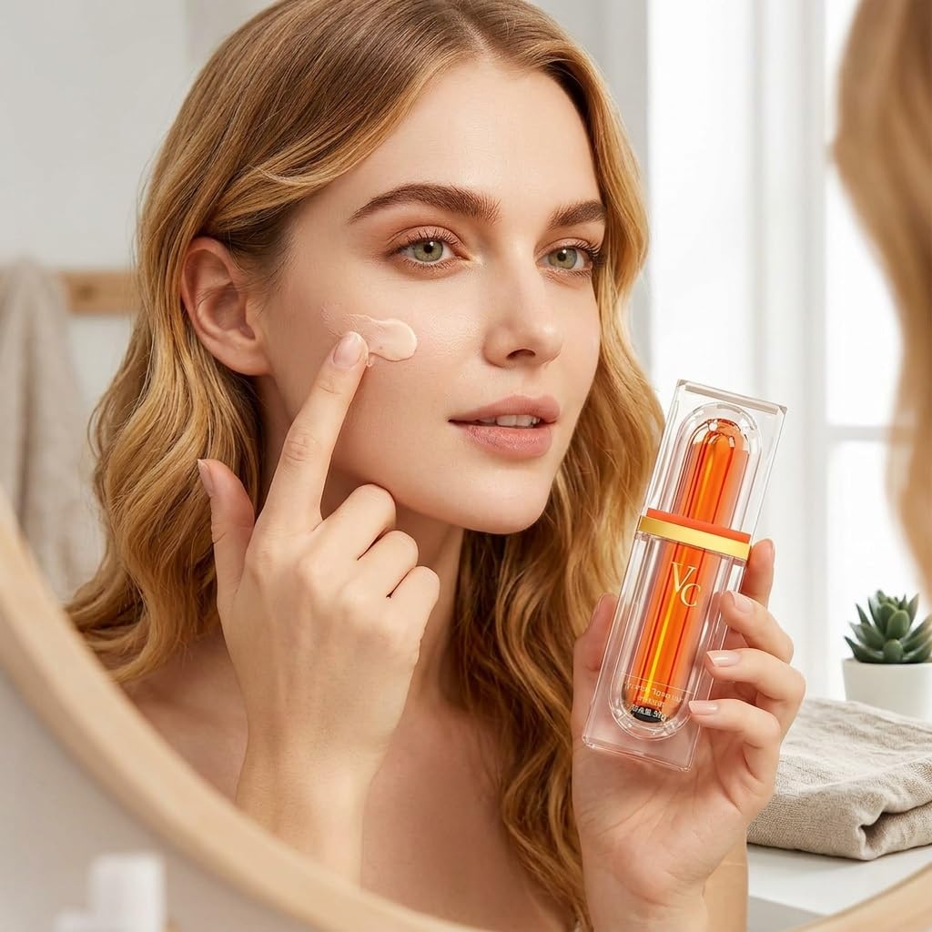 Japanese Vitamin C Makeup Tone Up Cream，Five Vitamin C Makeup Tone Up Cream，Face Moisturizer For All Skin Type, Long-Lasting Hydrating(2Pcs-A)