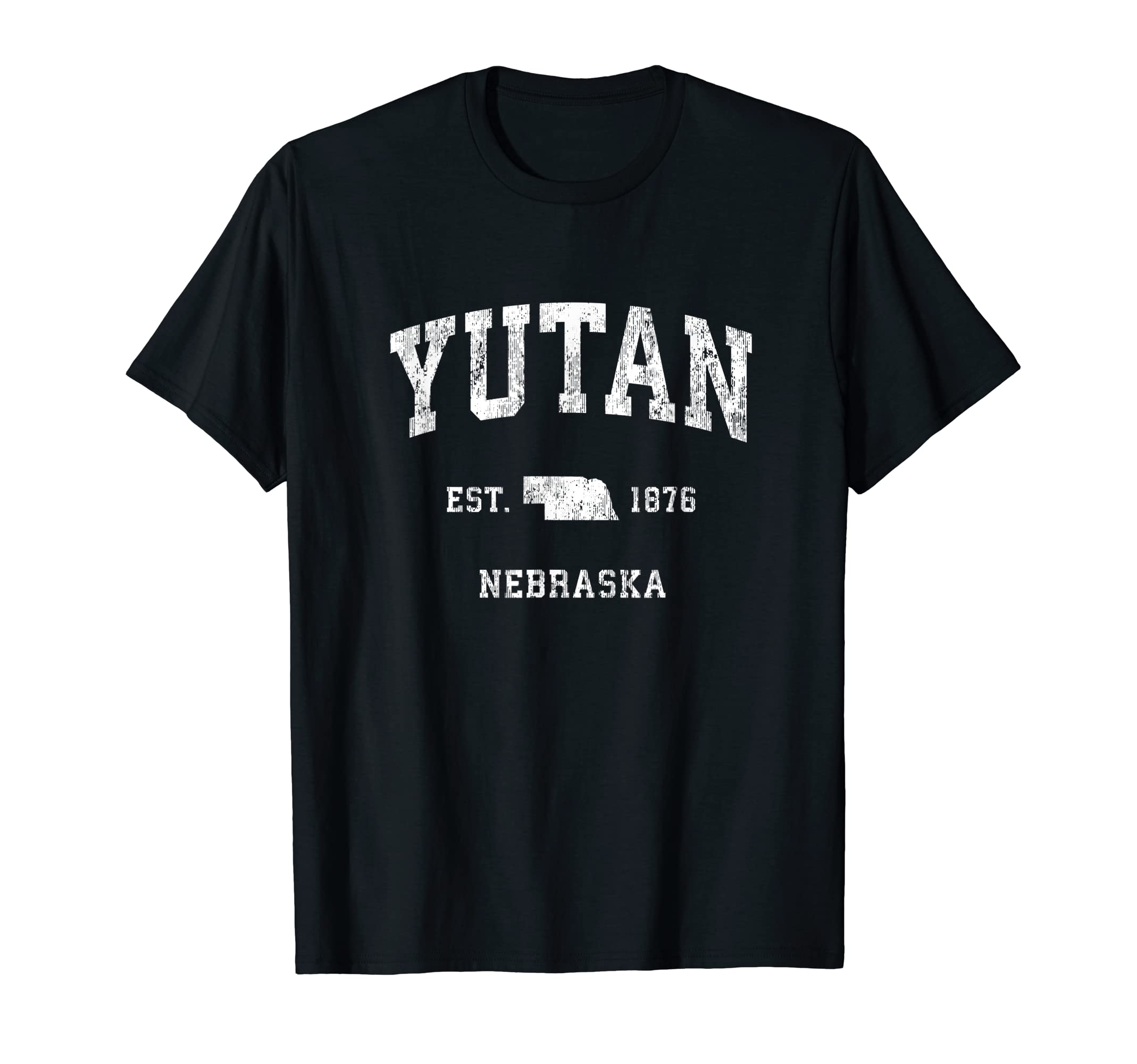 Yutan Nebraska NE Vintage Athletic Sports Design T-Shirt