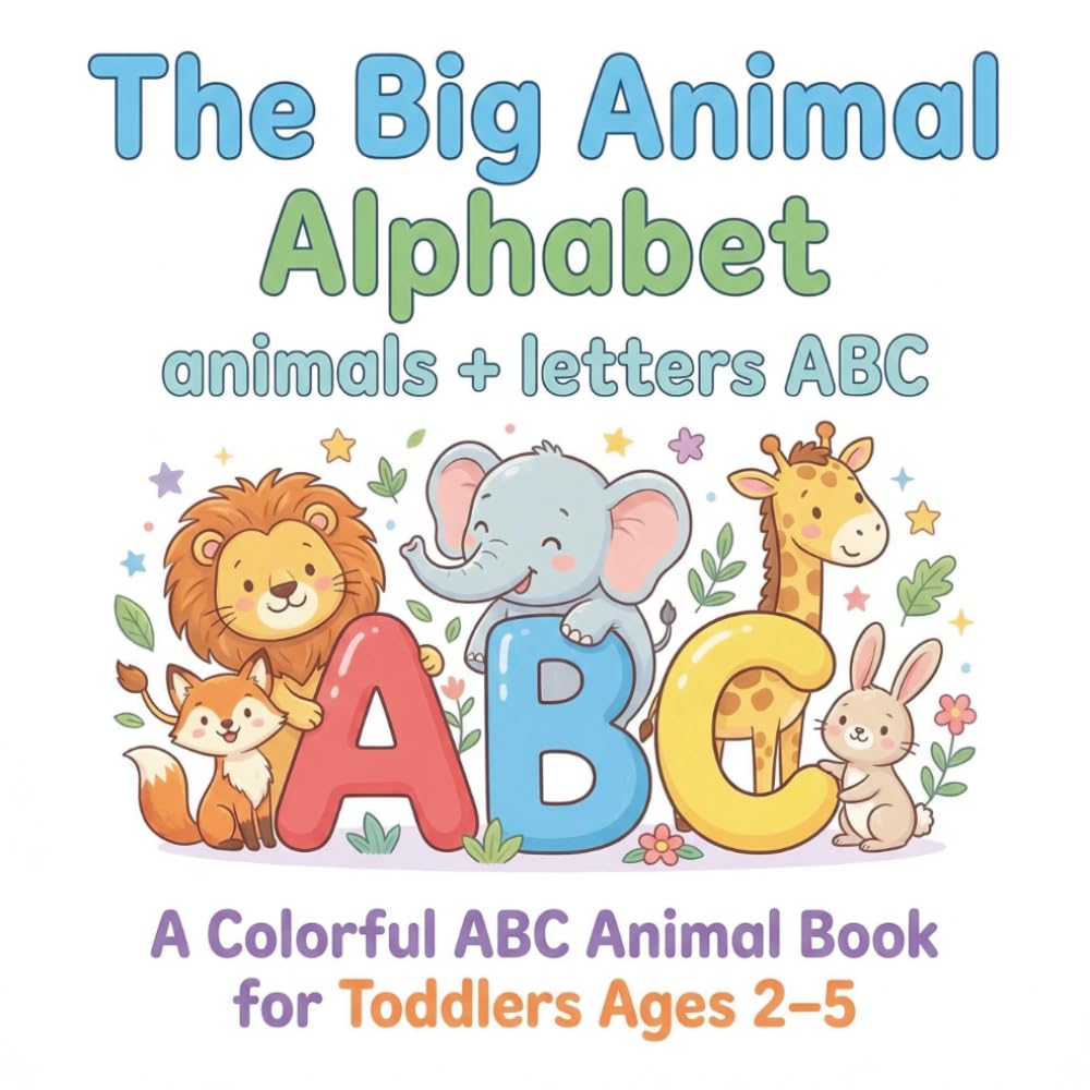 The Big Animal Alphabet: A Colorful ABC Animal Book for Toddlers Ages 2–5