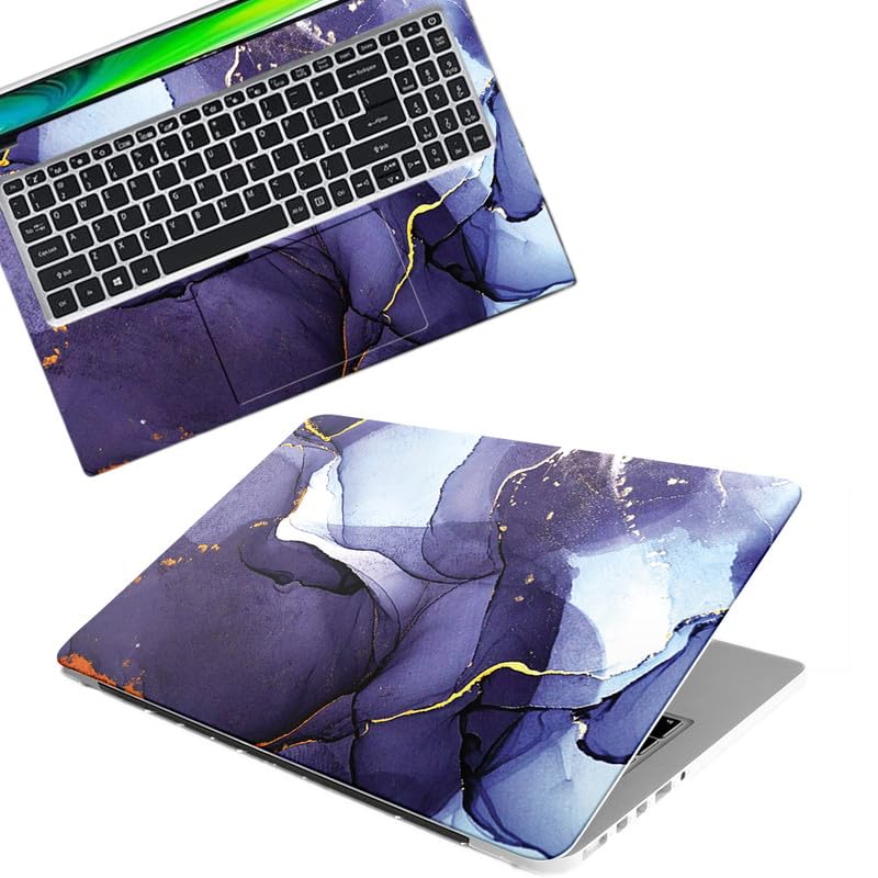 Marble D10 Full Body Vinyl Laptop Skin/Sticker/Cover Upto 15.6 Inches Laptops Laminated-Removable-HD Quality Compatible for Hp-Dell-Sony-Lenovo-Asus etc.(15×10 Inches)