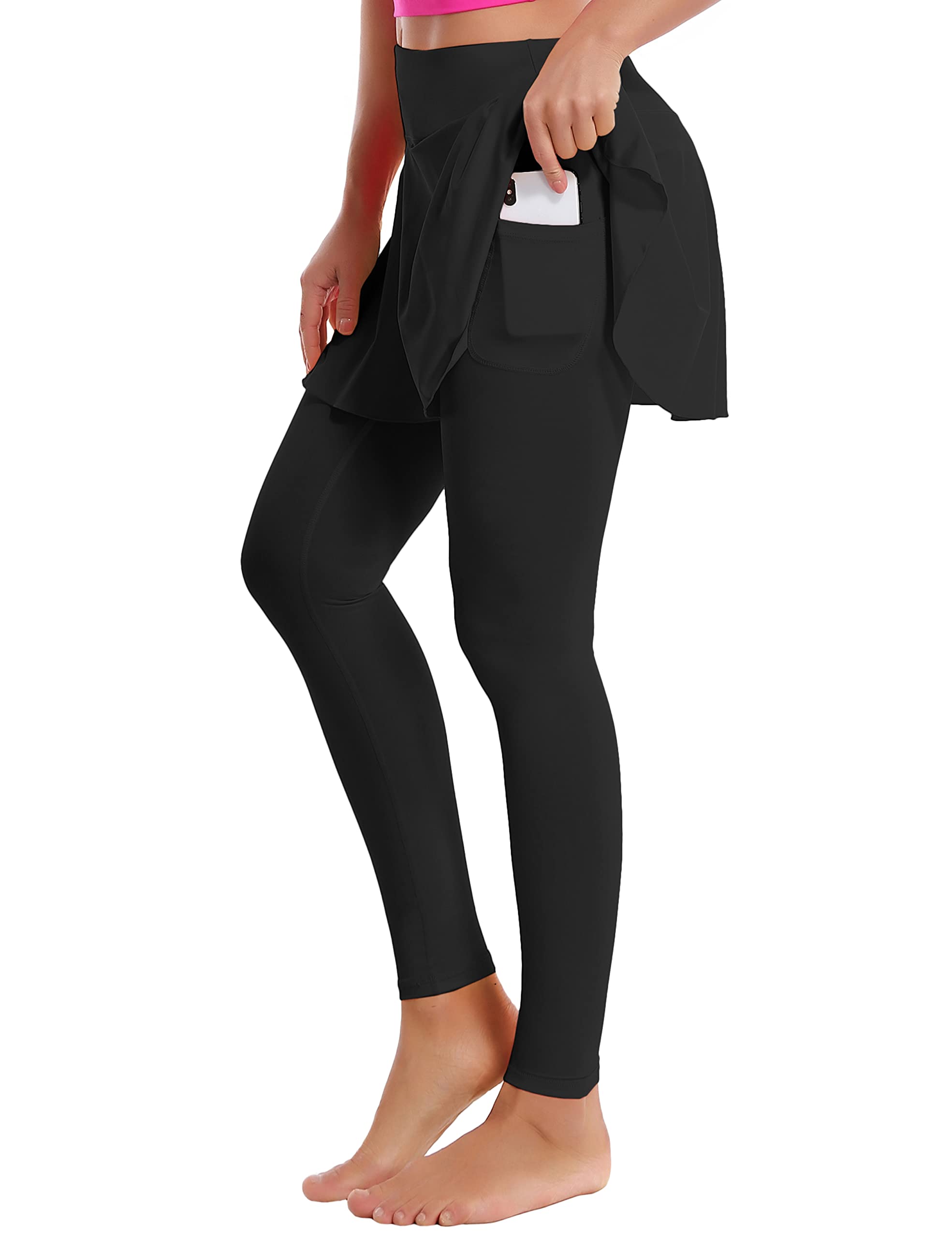 BUBBLELIMEXXS-XL 19"/26" Women's UPF 50+ Adjustable Running Skort with Leggings Pockets Active Sport Tennis Golf Skirt