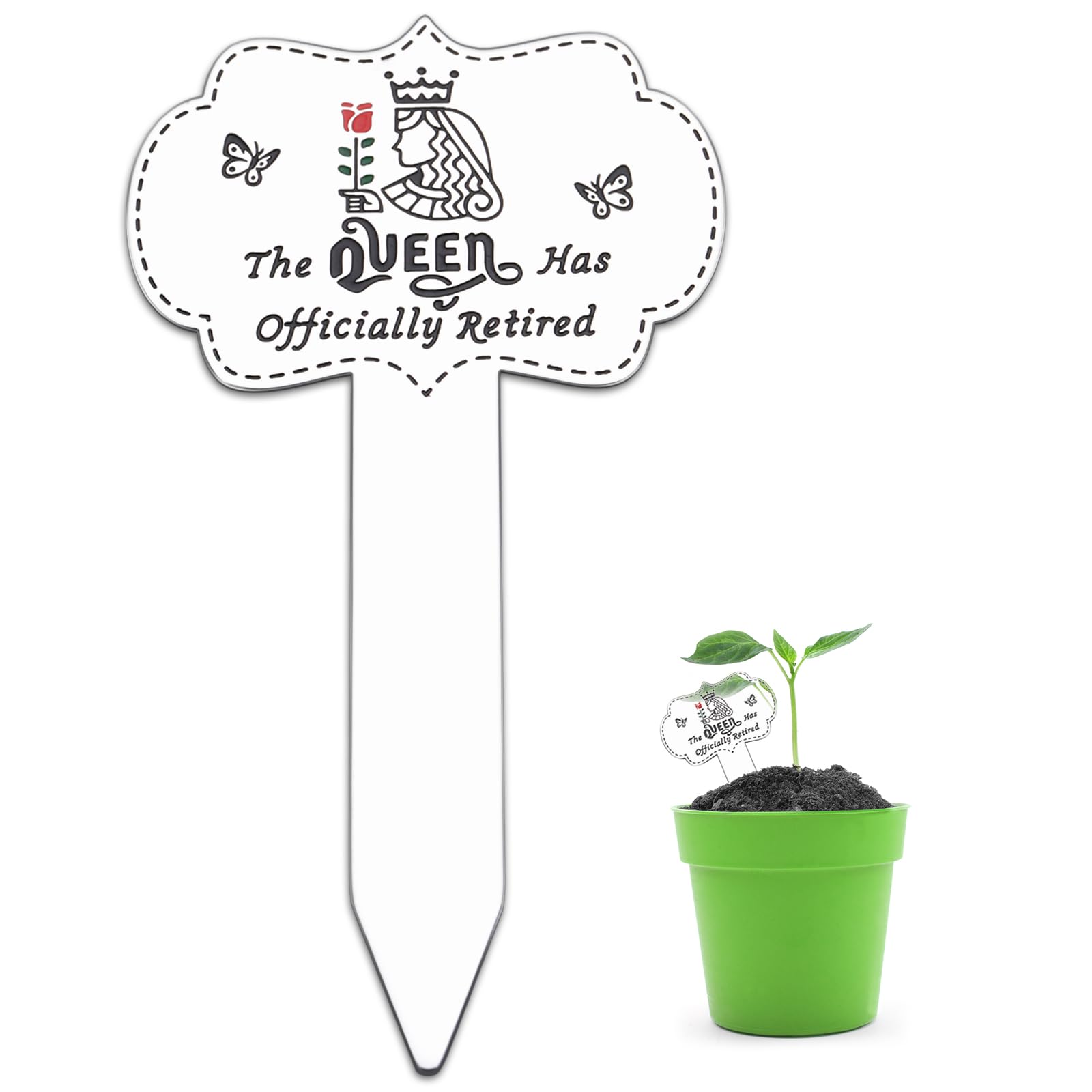 Valentine Flag Garden Garden Plant Markers Retirement Gifts Employee Appreciation Gifts for Coworkers Funny Retirement Gifts for Women Retirement