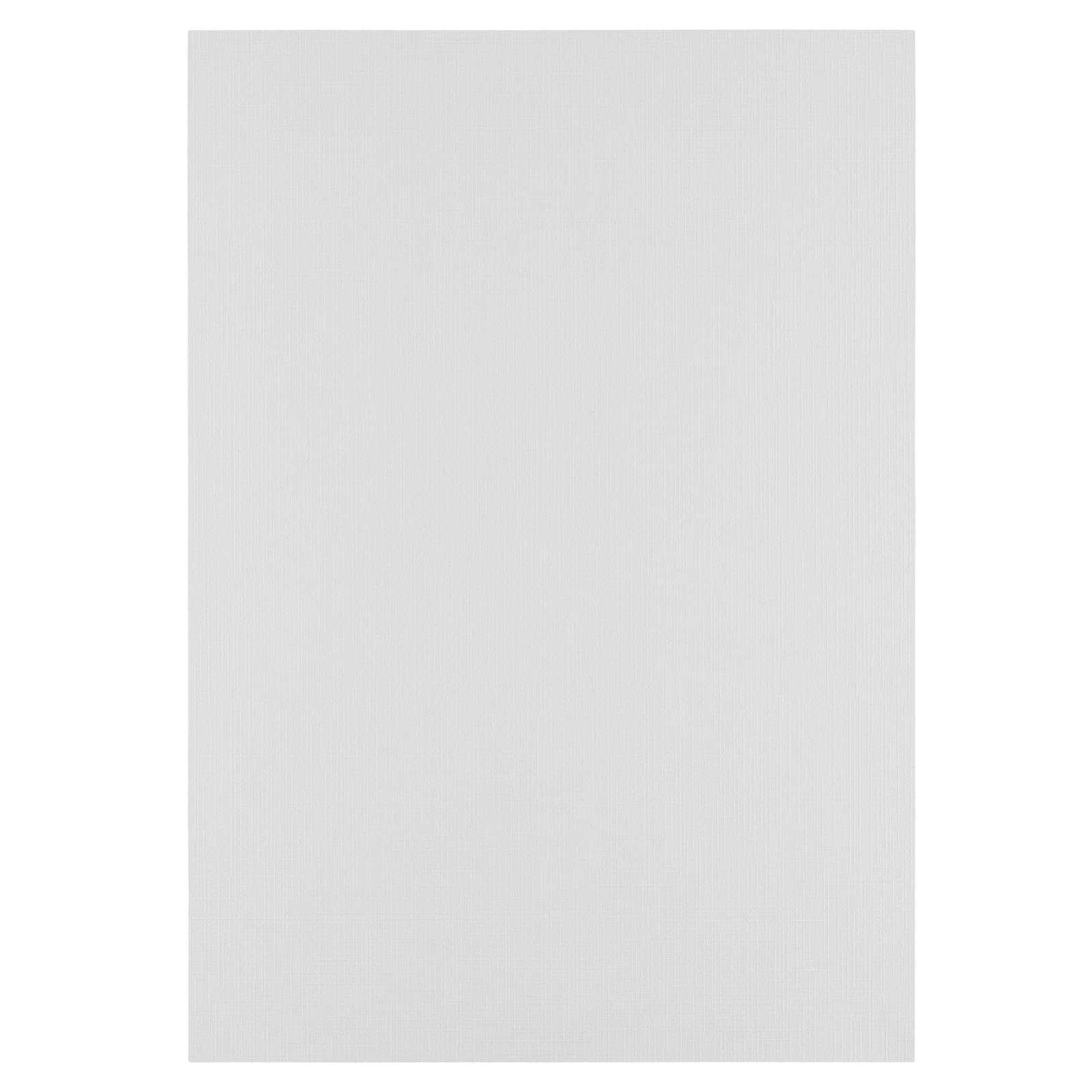 Vaessen Creative Linen Cardstock A4-25 pcs - Ivory (Beige) - 250 GSM Coloured Paper - Card Making Supplies for Scrapbooking and Crafting