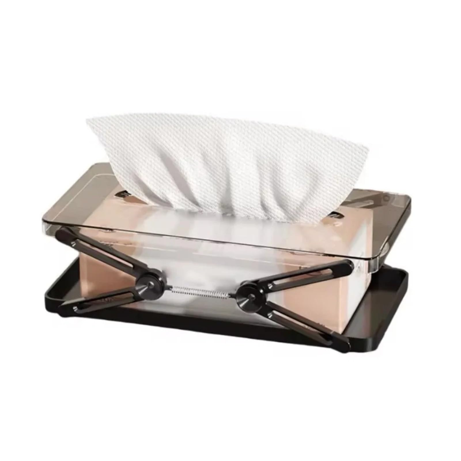 Ropicean 2pcs Telescopic Tissue Box Set - Stylish and Functional Desktop Organizer for Home and Office