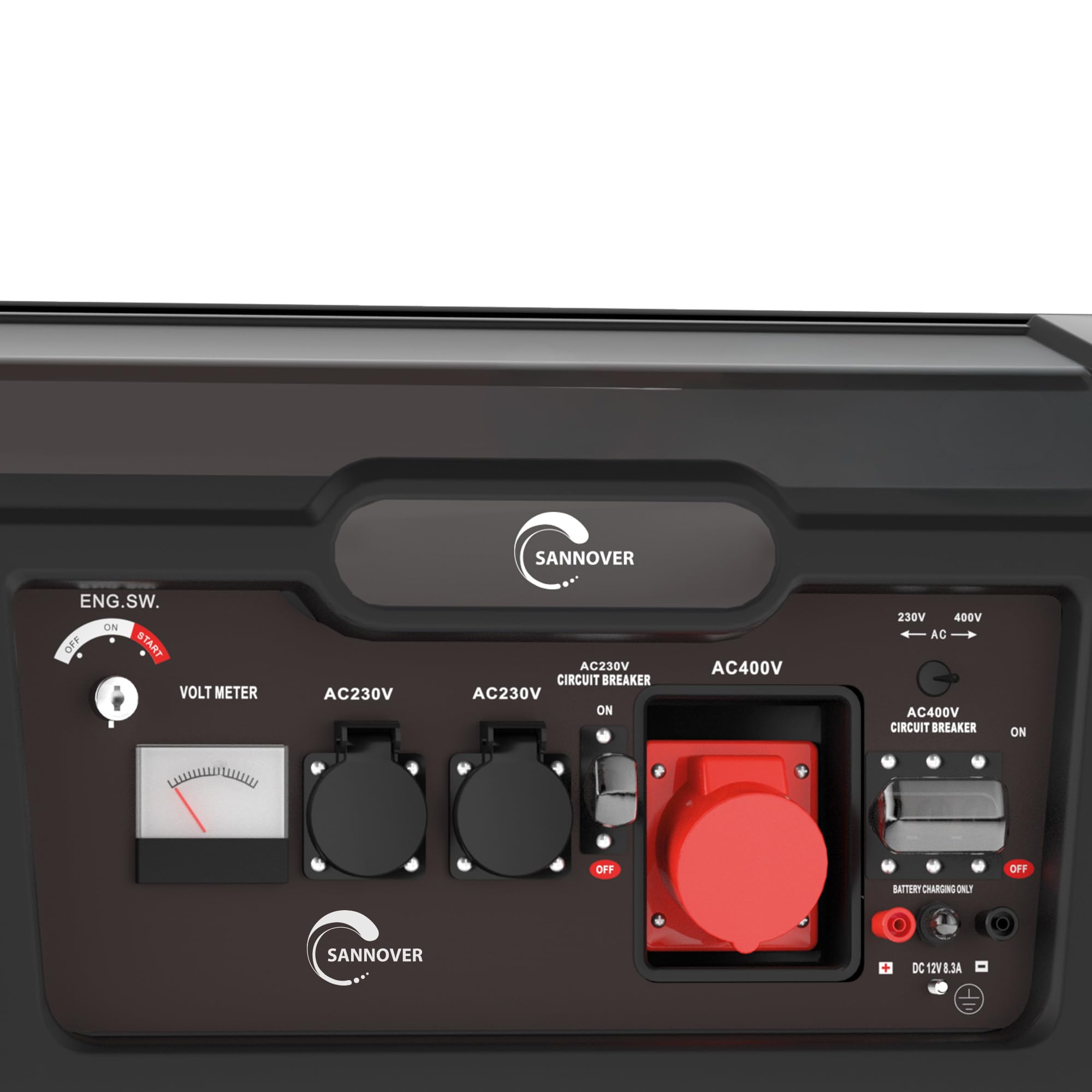 Groupe Electrogène 5 500W 3 prises Monophasé & Triphasé Essence Stromios Sannover