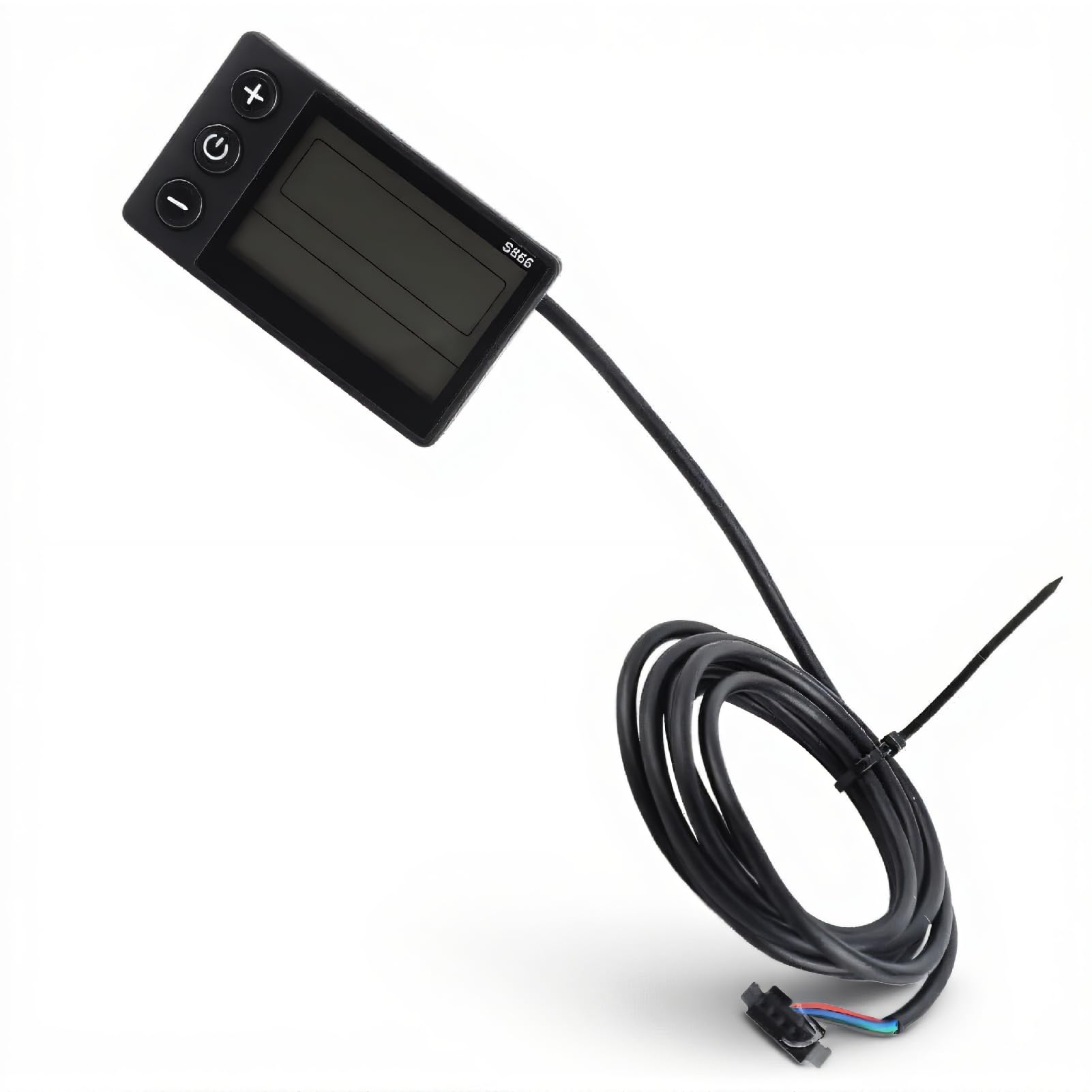 Ebike Screen S866 Electric Bike LCD Display,Waterproof Large Screen SM Plug LCD Display,Quick Convenient Button 24V 36V 48V,for 22.2mm Handlebars