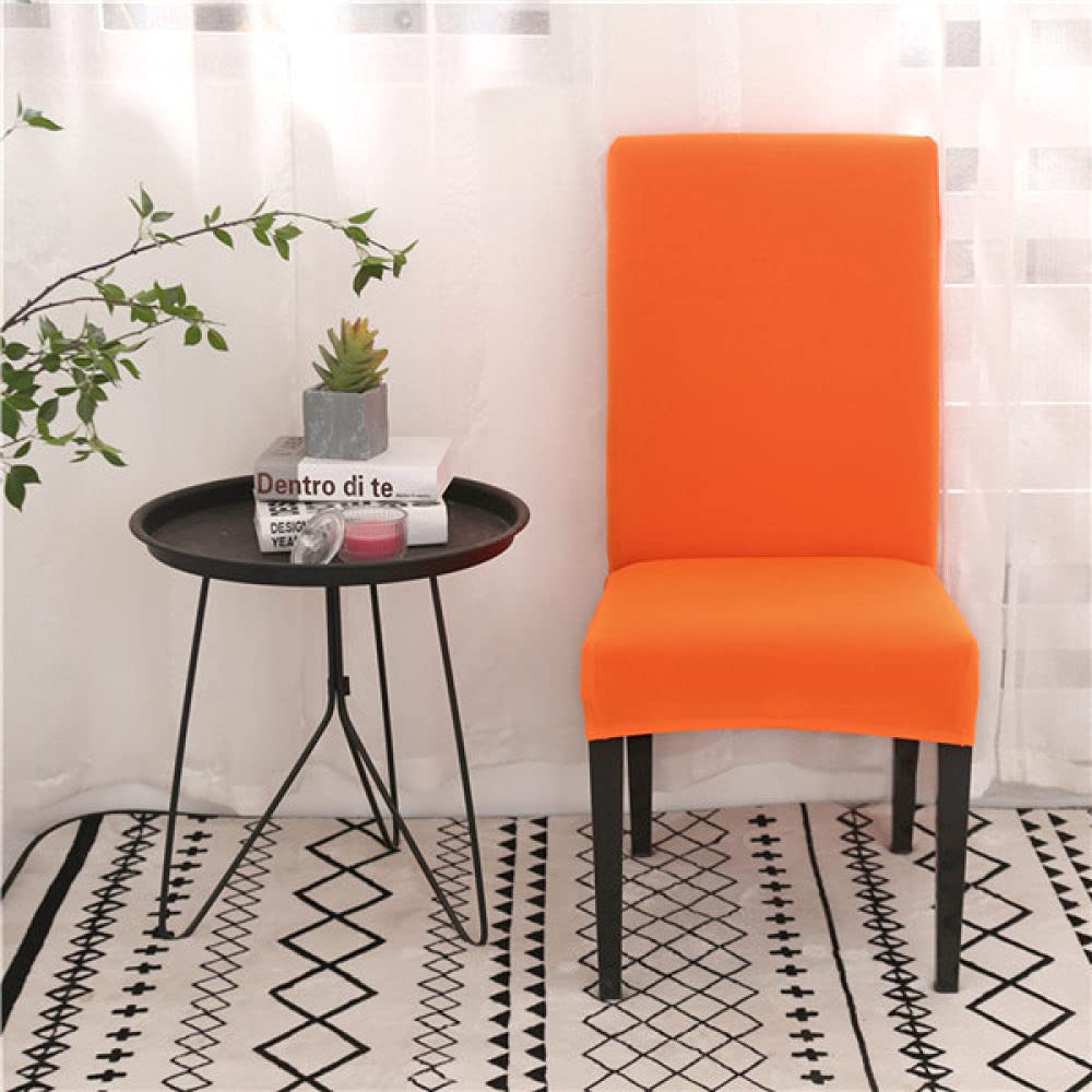 Housse de Chaise Extensible Orange pour Rénover et Protéger Vos Sièges Usés