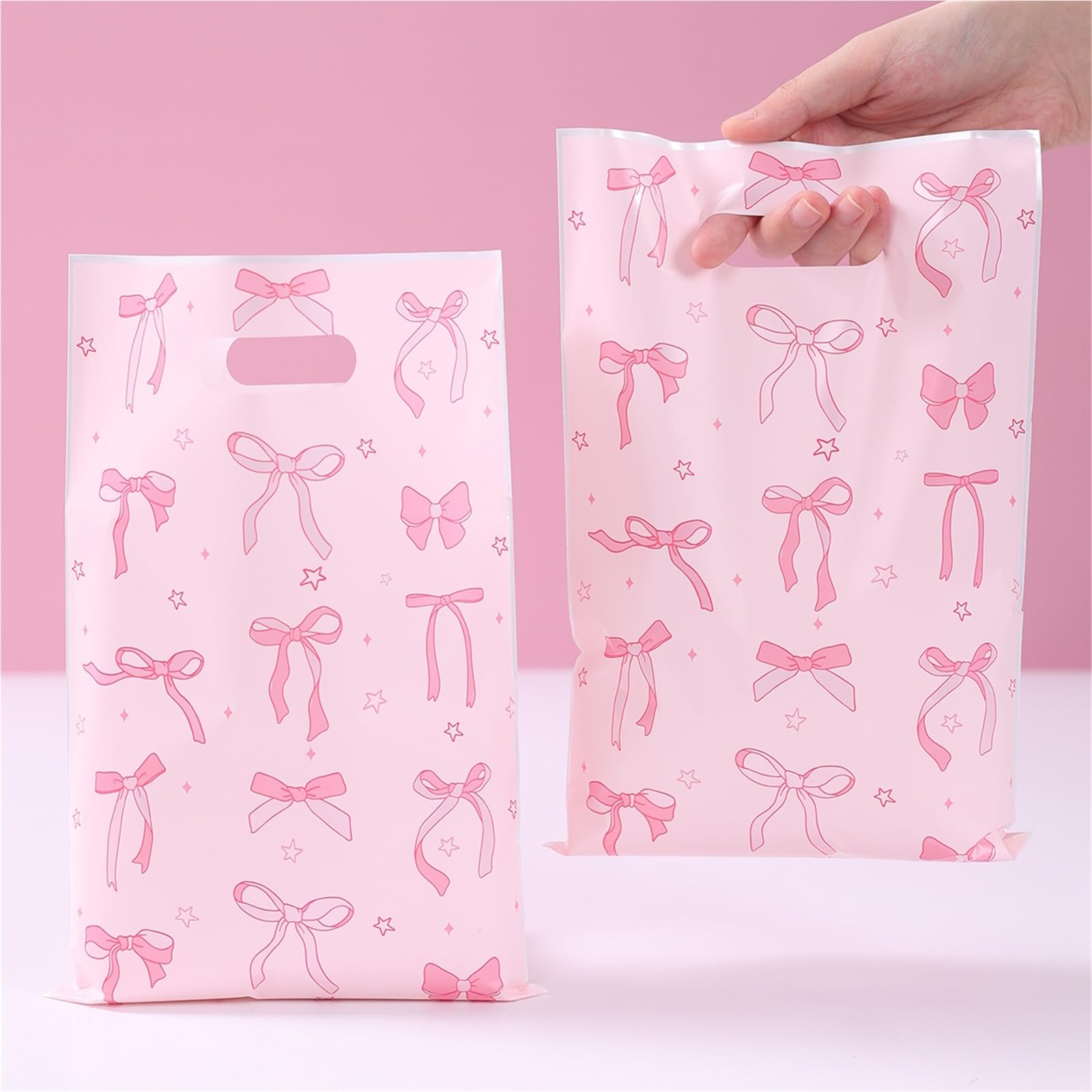 Confezione regalo rosa con fiocco dolce da 24 pezzi per Feste