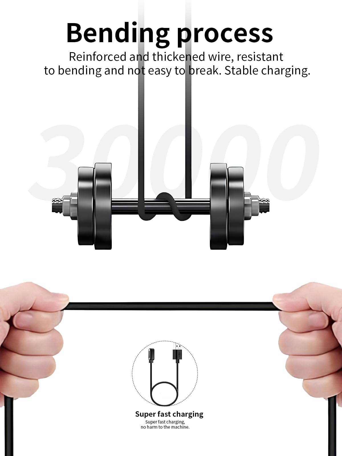 Câble De Charge Magnétique Pour Casque LOBKIN X21 – USB, 4 Broches, Léger, Faible Chauffe, Pratique Pour Voyage