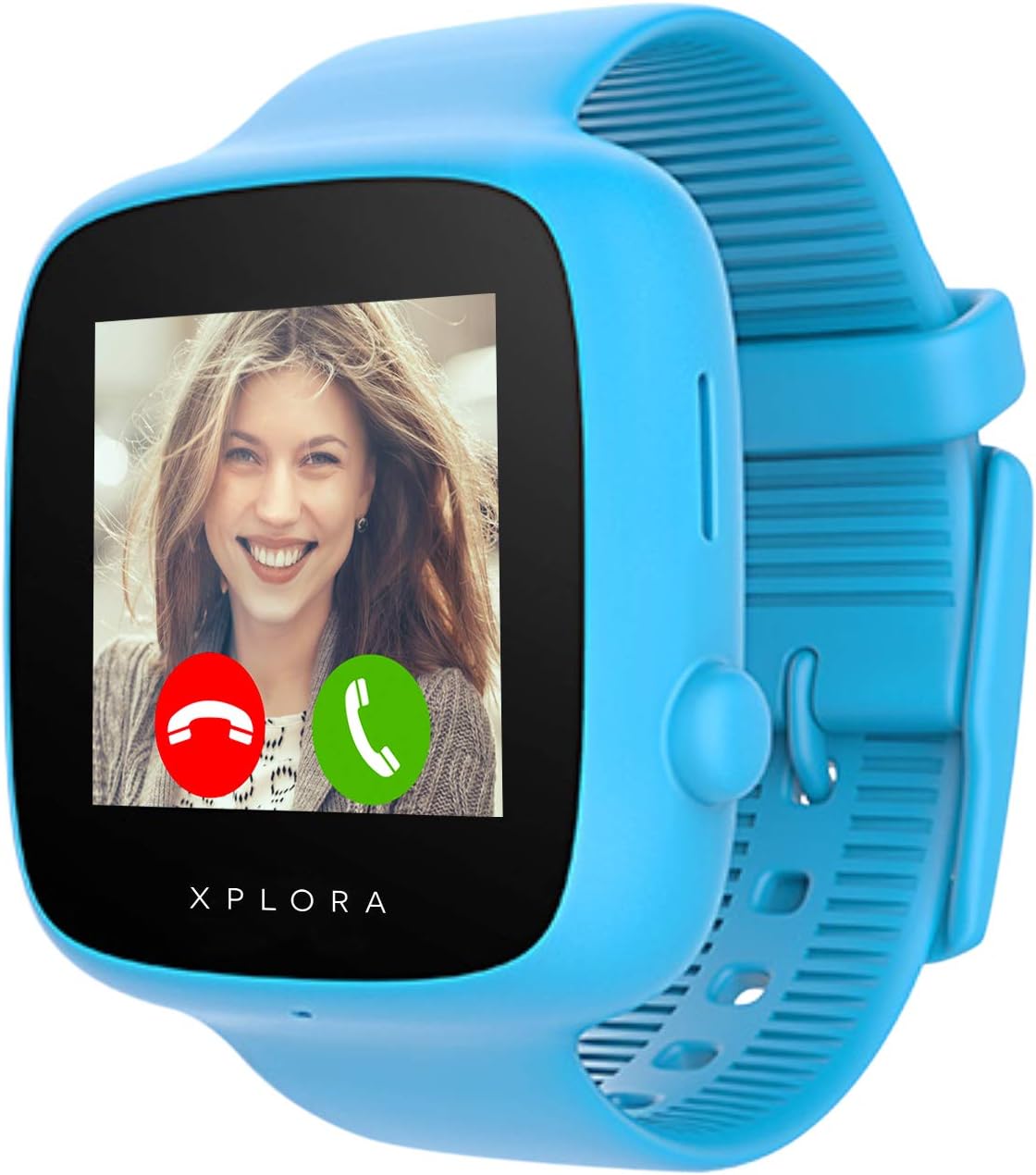 XPLORA GO - Watch Phone for children (SIM Free) - Calls, Messages, Kids School Mode, SOS function, GPS Location, Camera and Pedometer - Includes 2 Year Warranty (BLUE)